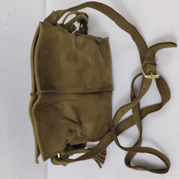 Anthropologie Tela Mini Crossbody by Miss Albright Luxe Nubuck Leather - Picture 6 of 12